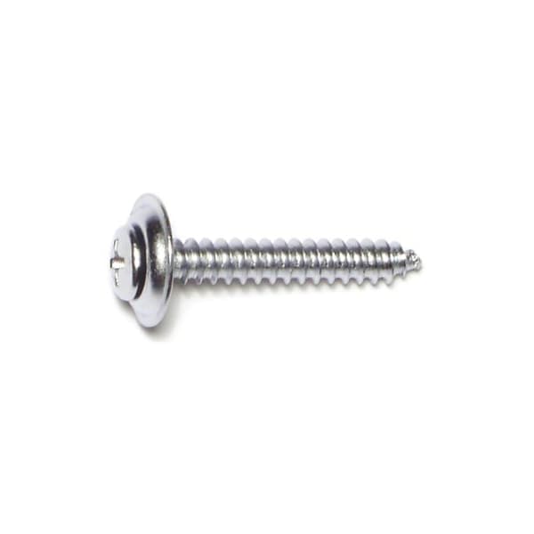 Midwest Fastener Sheet Metal Screw, #10 x 1-1/4 in, Chrometint Steel Oval Head Phillips Drive, 15 PK 64072 - main